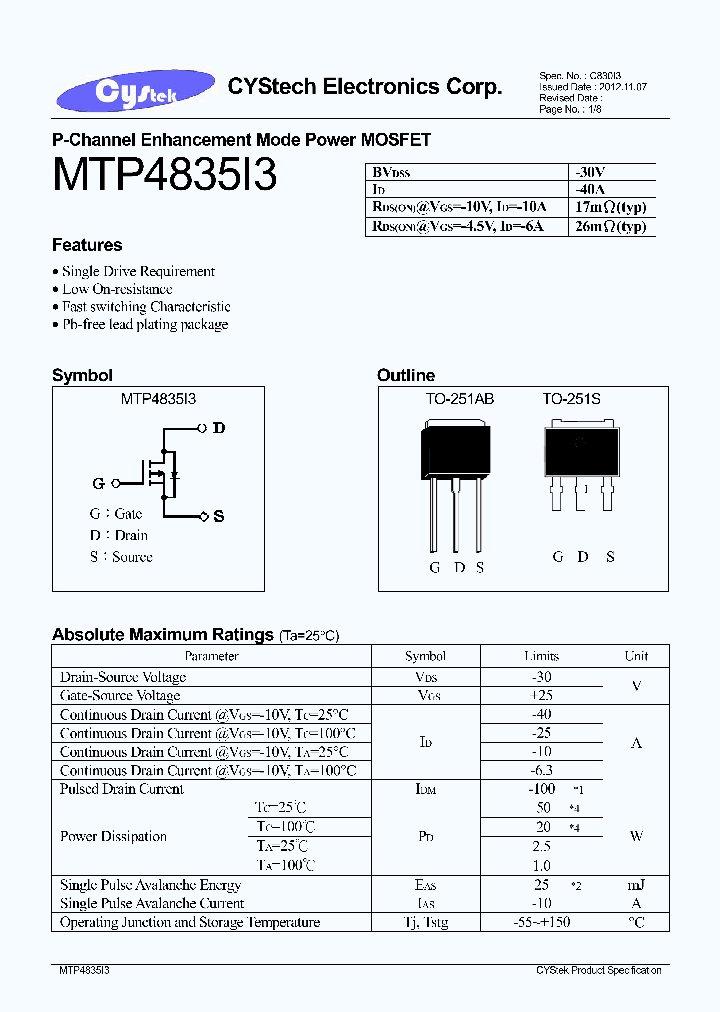 MTP4835I3_8490562.PDF Datasheet
