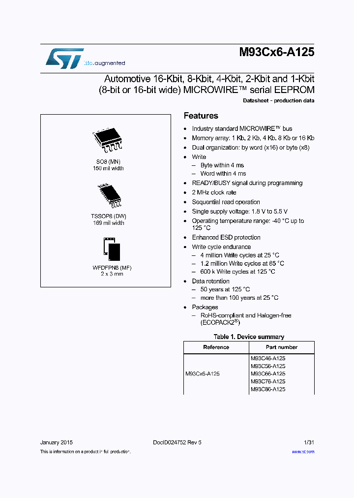 M93C66-A125_8492715.PDF Datasheet