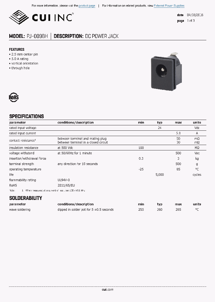 PJ-009BH_8494736.PDF Datasheet