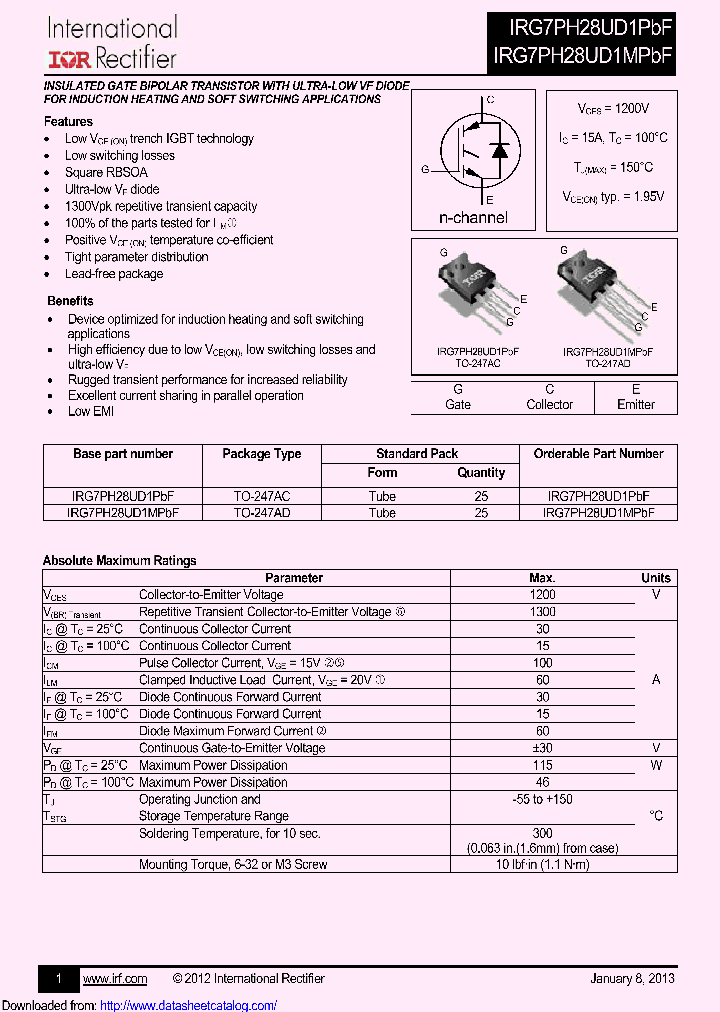 IRG7PH28UD1PBF_8496167.PDF Datasheet