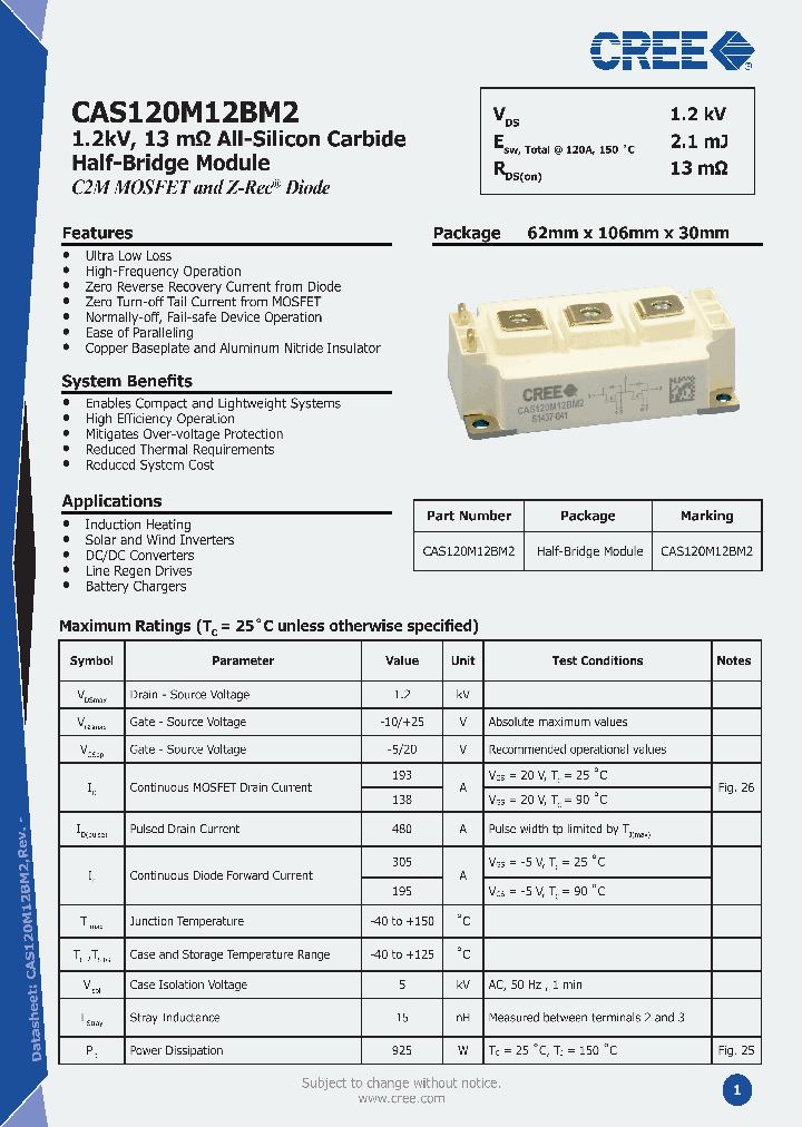 CAS120M12BM2_8500402.PDF Datasheet