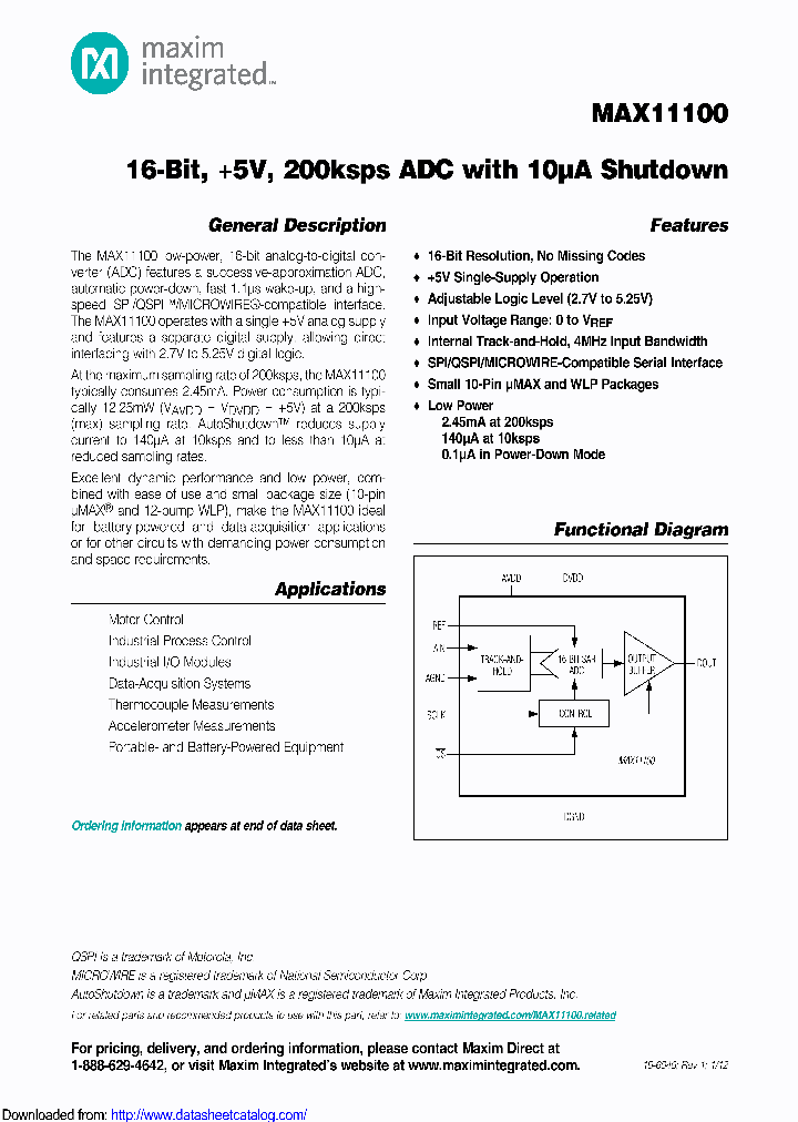 MAX11100EWC_8500126.PDF Datasheet