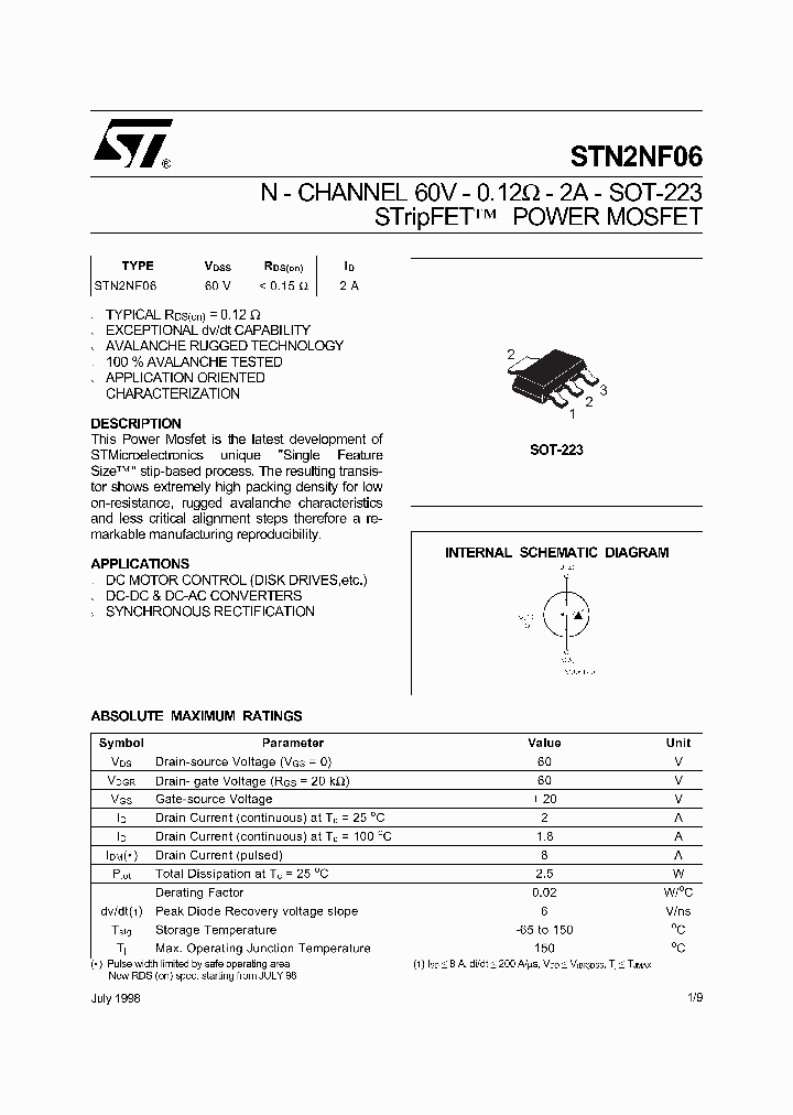 STN2NF06_8506458.PDF Datasheet