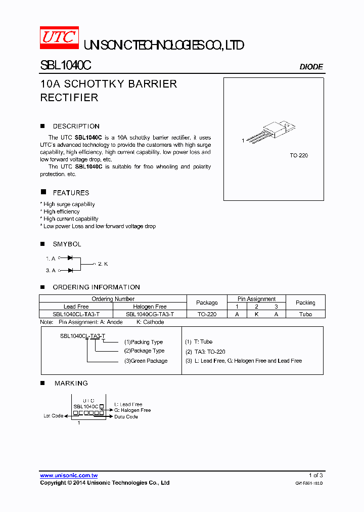 SBL1040CG-TA3-T_8520121.PDF Datasheet