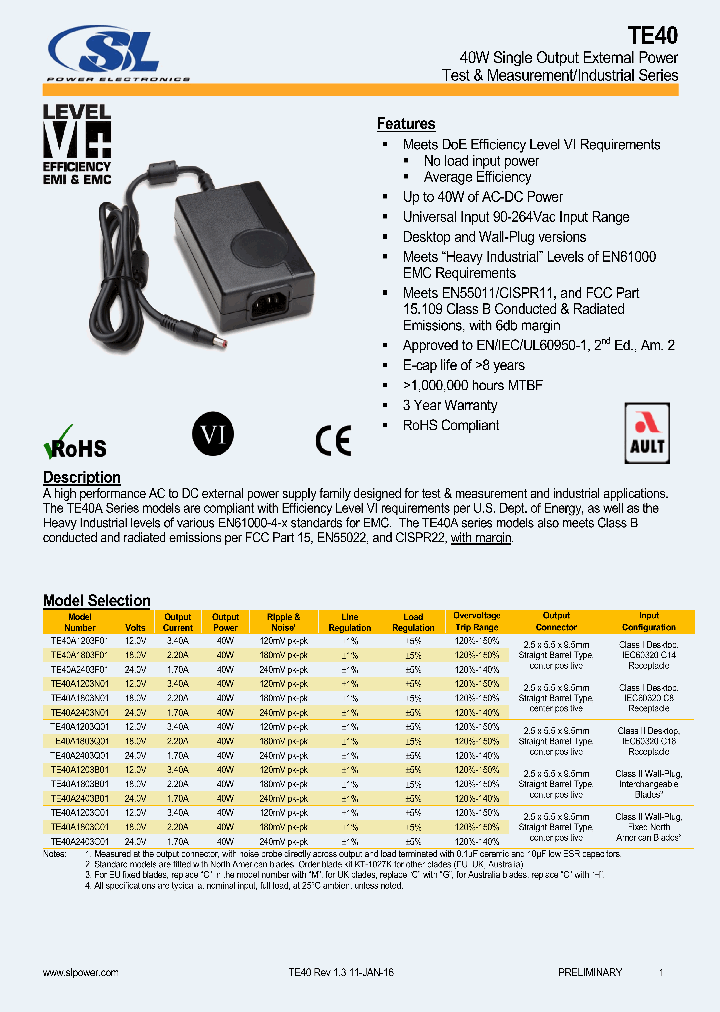 TE40A2403C01_8524606.PDF Datasheet Download --- IC-ON-LINE