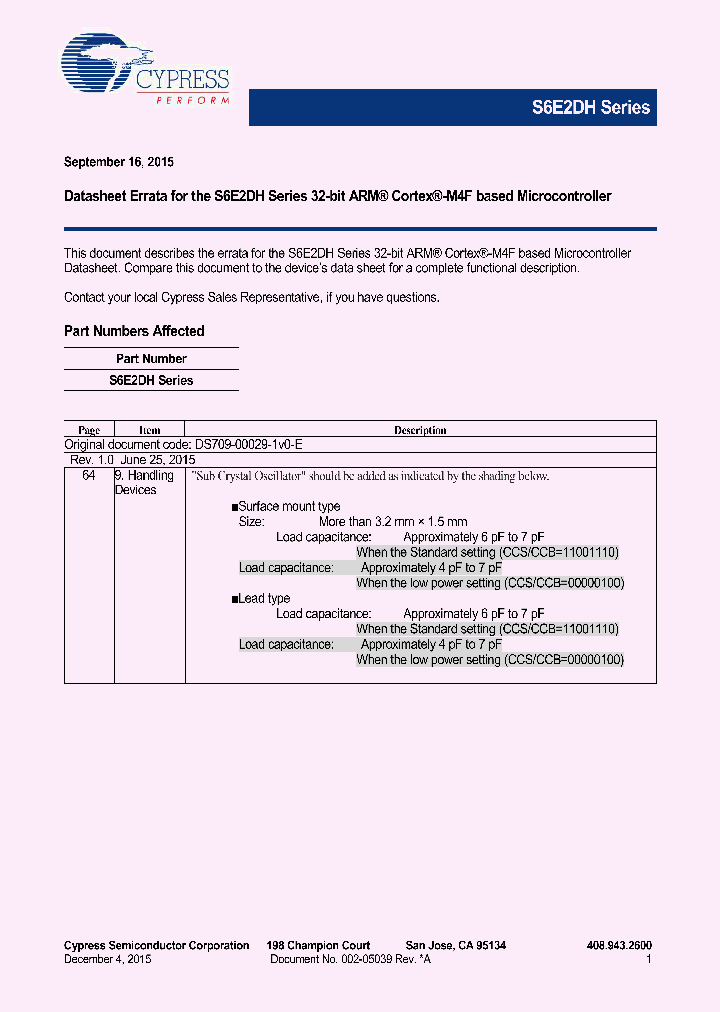 S6E2DH5G0AGE20000_8525858.PDF Datasheet