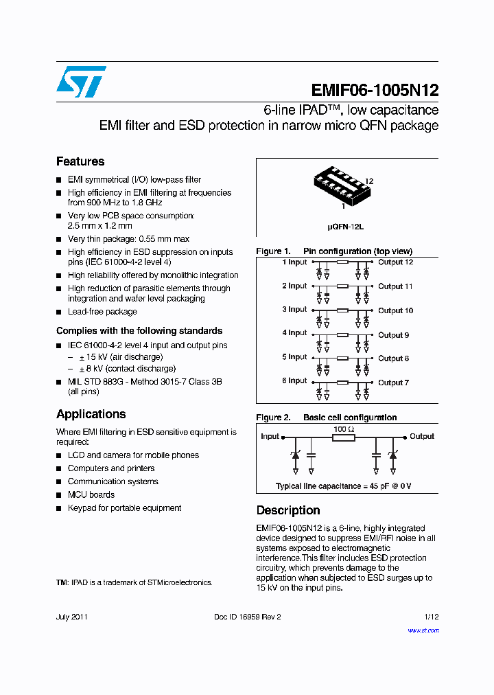 EMIF06-1005N12_8528680.PDF Datasheet