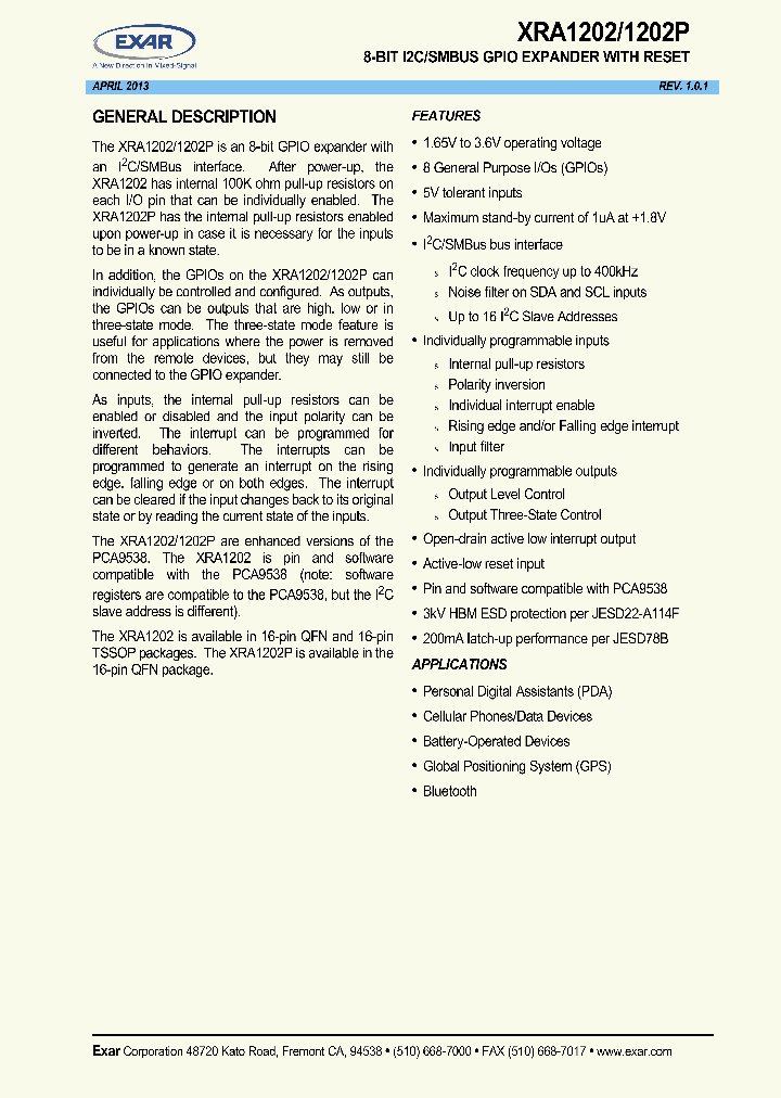 XRA1202PIL16TR-F_8528657.PDF Datasheet