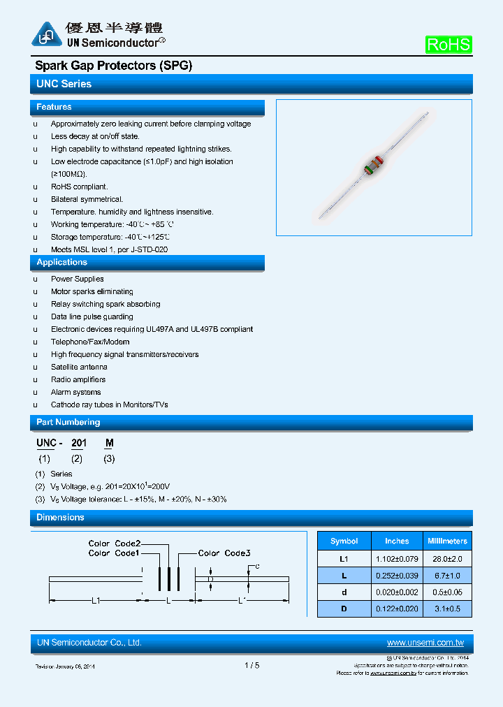 UNC-102M_8529165.PDF Datasheet