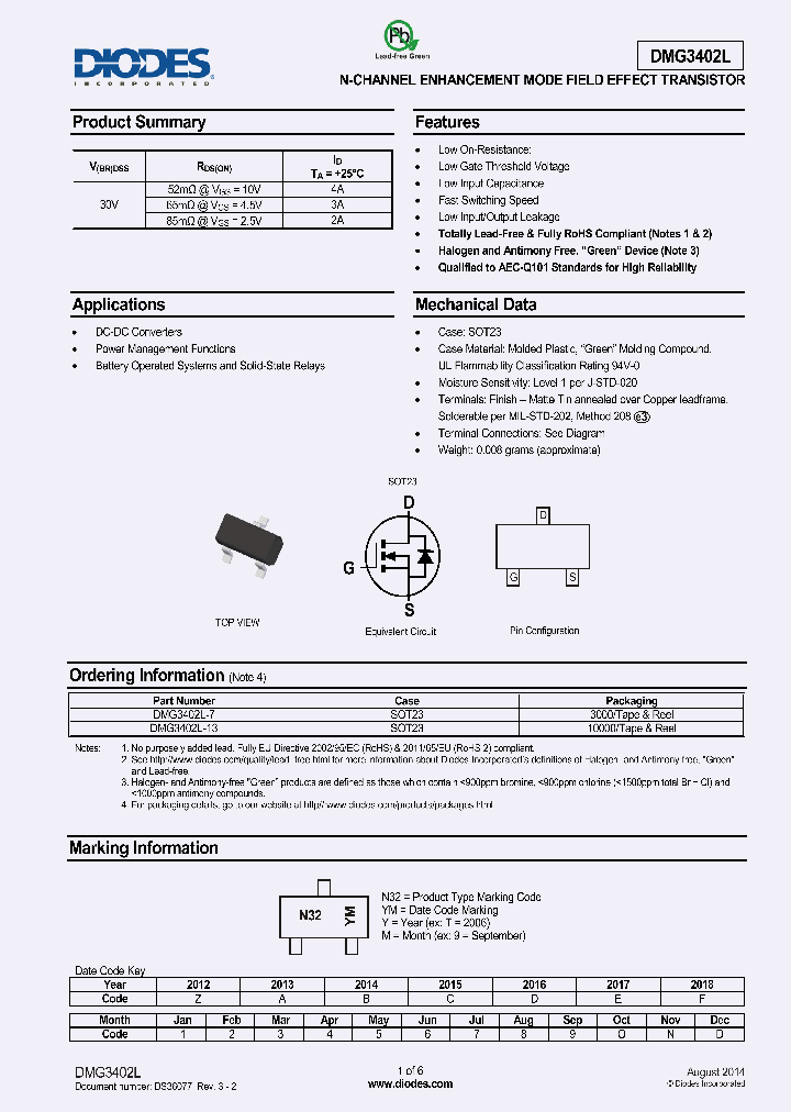 DMG3402L-13_8531045.PDF Datasheet