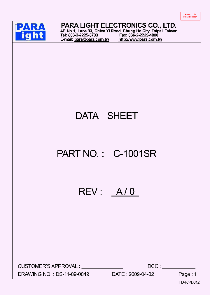 C-1001SR_8540819.PDF Datasheet