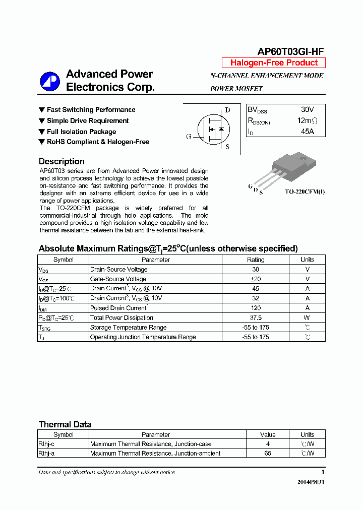 AP60T03GI-HF_8541374.PDF Datasheet