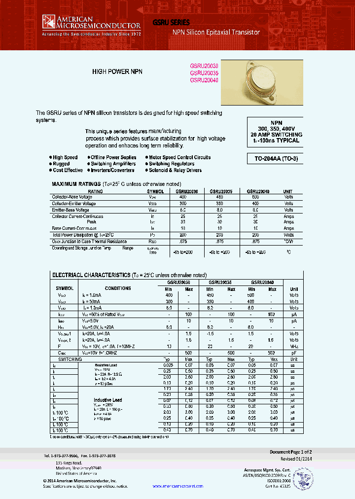 GSRU20030GSRU20035GSRU20040_8546313.PDF Datasheet