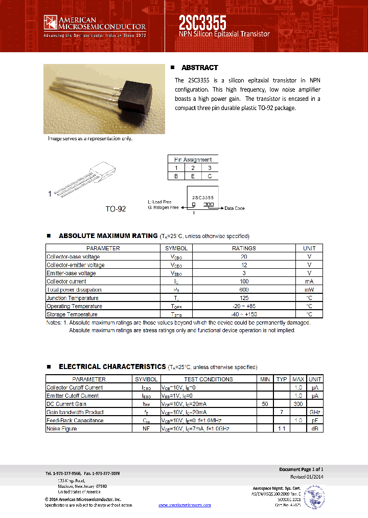 2SC3355_8561103.PDF Datasheet Download --- IC-ON-LINE
