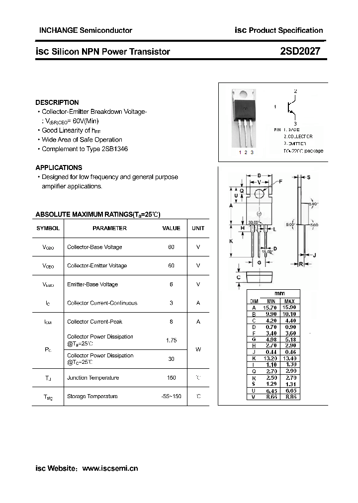 2SD2027_8565580.PDF Datasheet