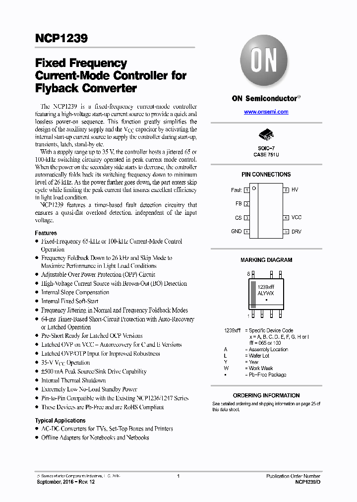 NCP1239ED100R2G_8572376.PDF Datasheet
