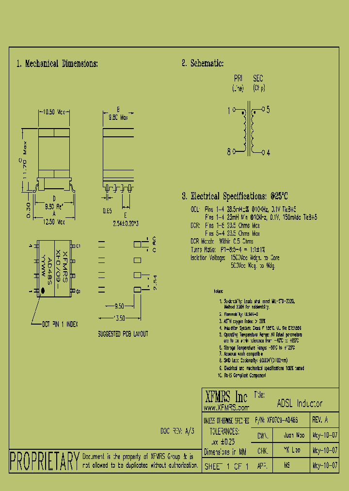 XF0709-AD48S_8572391.PDF Datasheet Download --- IC-ON-LINE