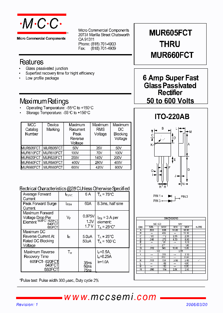 MUR640FCT_8572454.PDF Datasheet