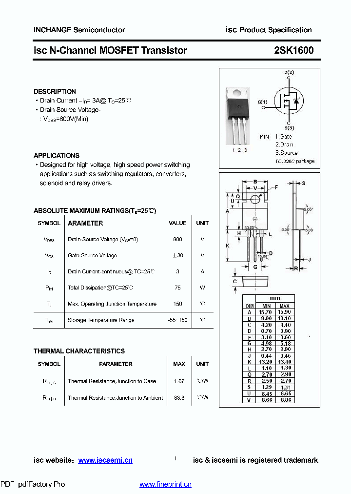 2SK1600_8577800.PDF Datasheet