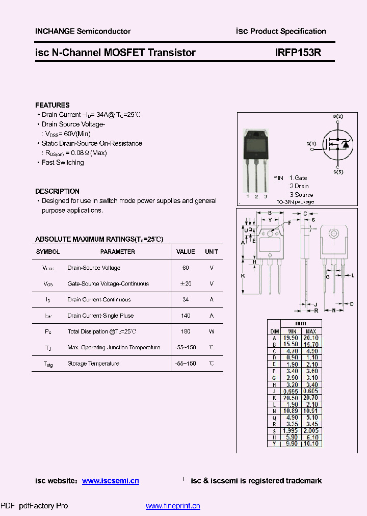 IRFP153R_8580388.PDF Datasheet
