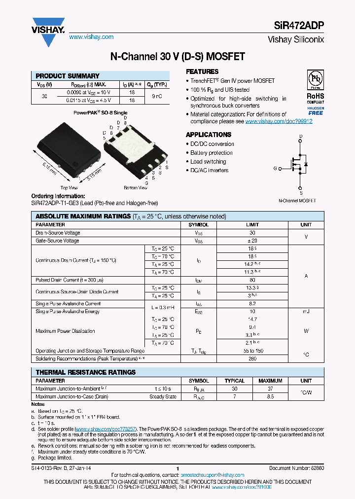 SIR472ADP_8580423.PDF Datasheet