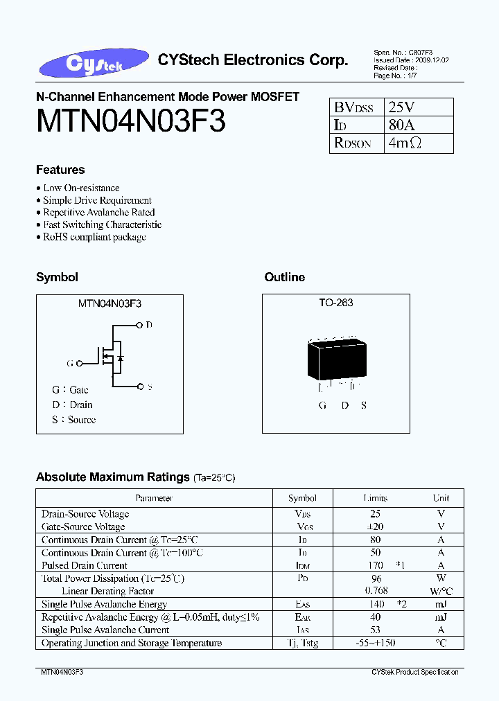 MTN04N03F3_8582175.PDF Datasheet