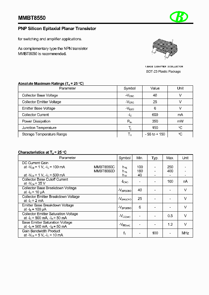 MMBT8550_8587022.PDF Datasheet