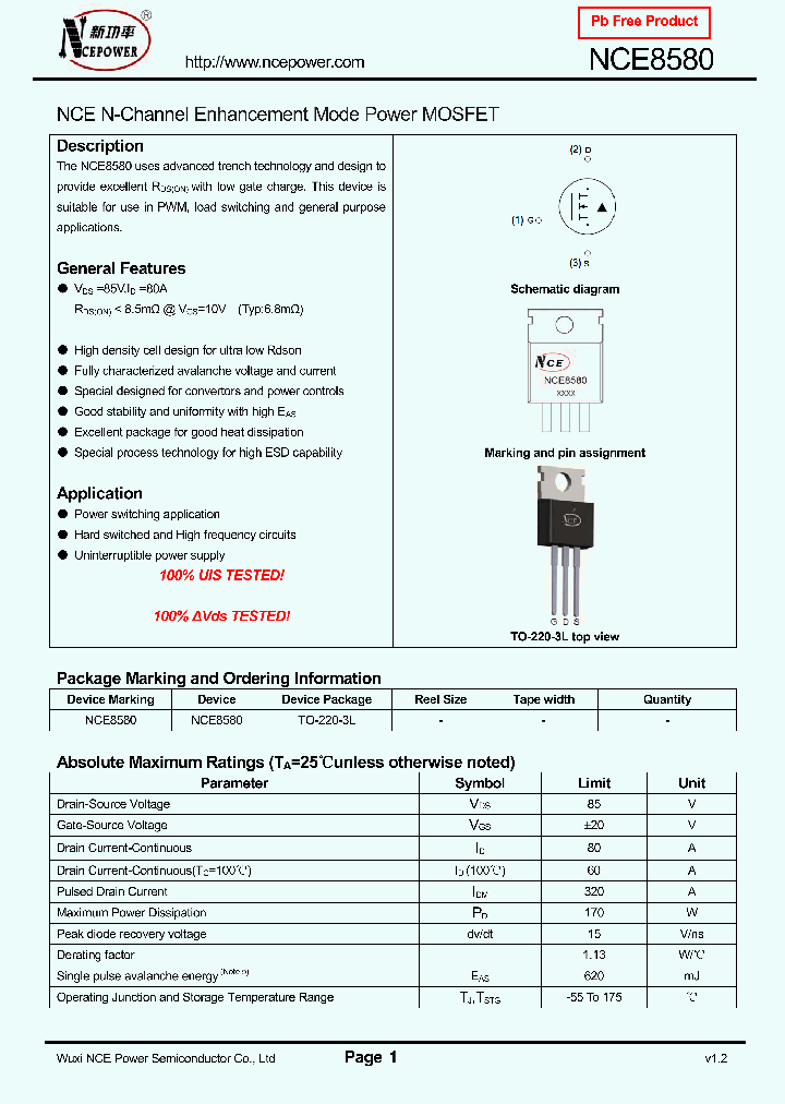 NCE8580_8593250.PDF Datasheet