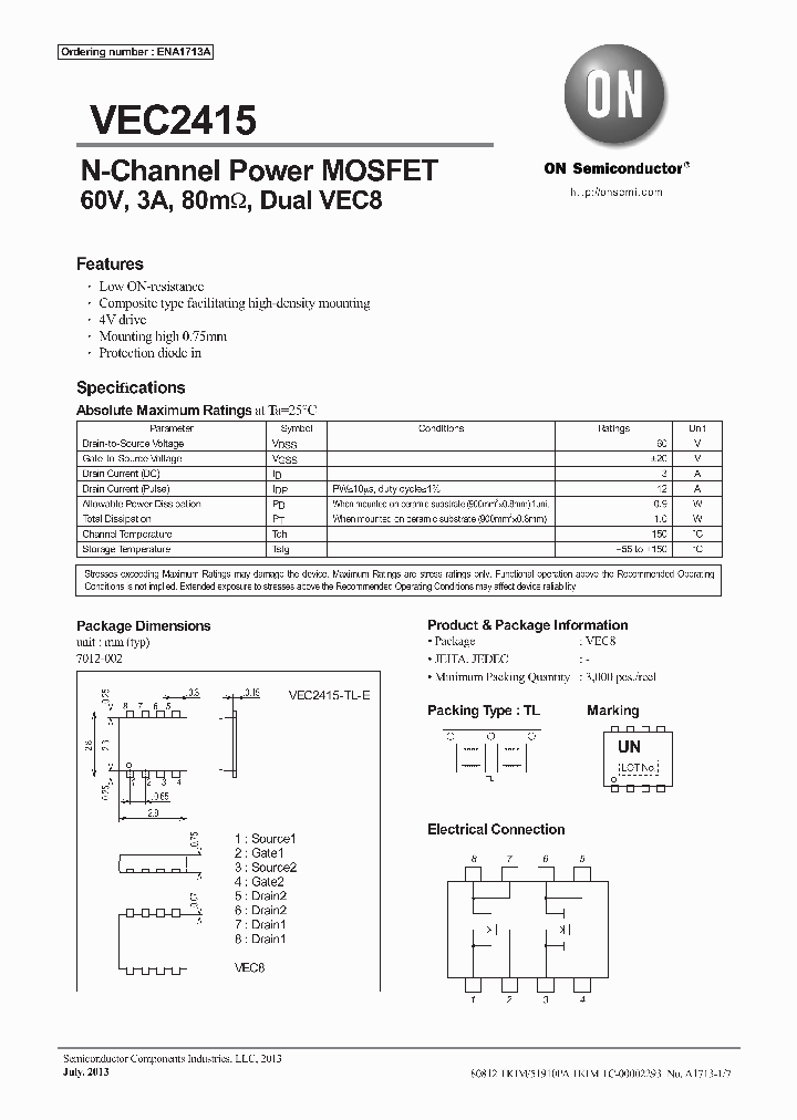 VEC2415-TL-E_8600994.PDF Datasheet