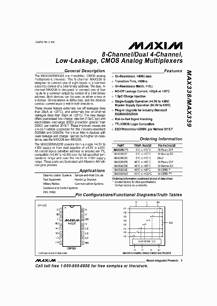 MAX338EJE_8607409.PDF Datasheet