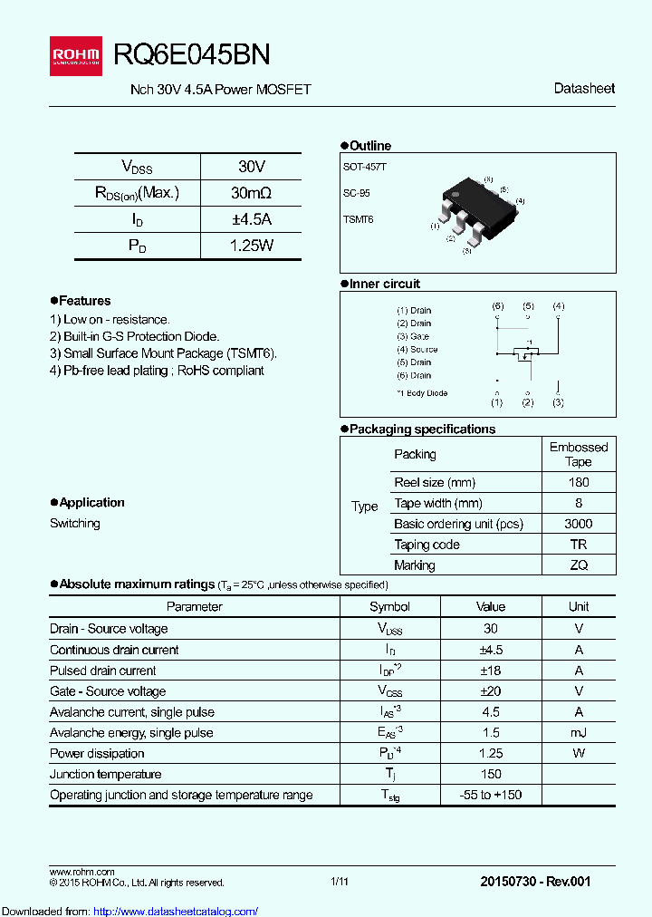 RQ6E045BN_8615301.PDF Datasheet