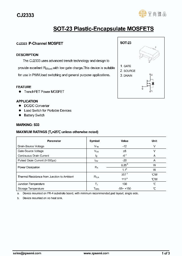 CJ2333_8615627.PDF Datasheet