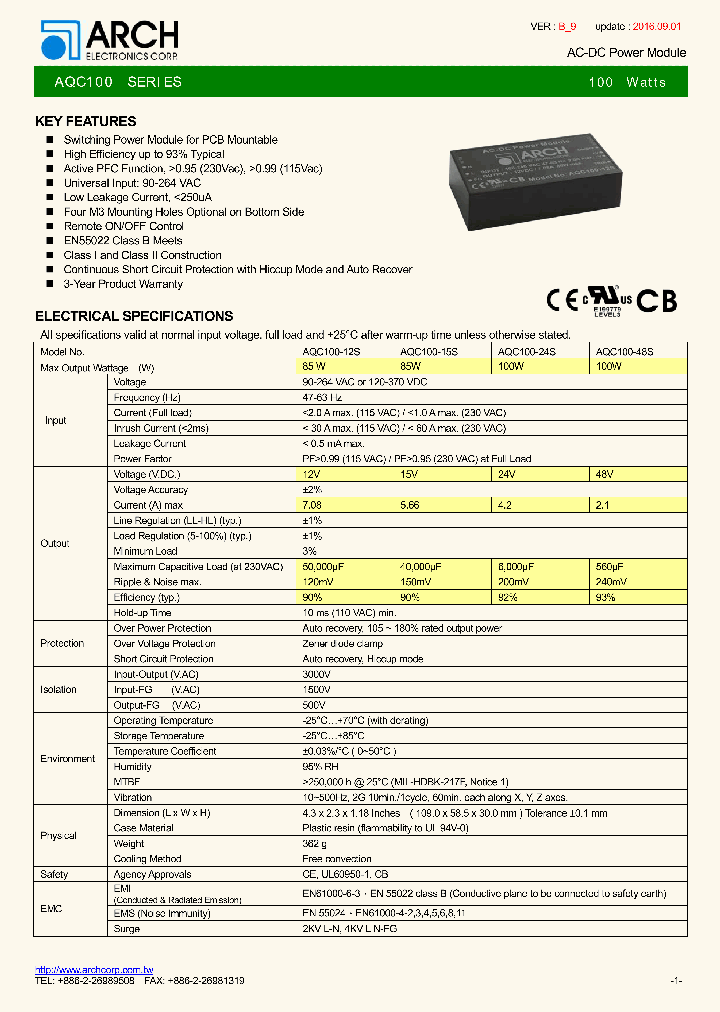 AQC100-48S_8618640.PDF Datasheet Download --- IC-ON-LINE