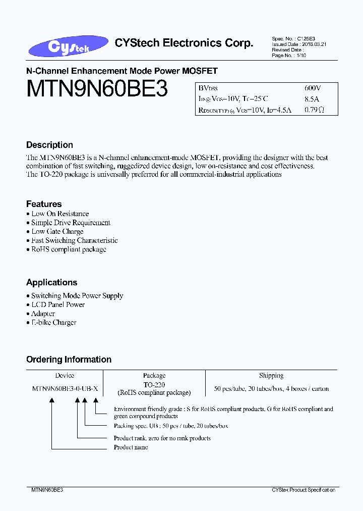 MTN9N60BE3-0-UB-X_8622018.PDF Datasheet