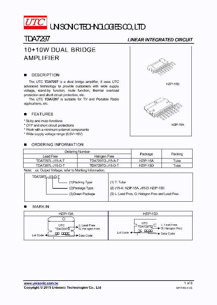 TDA7297G-J15-D-T_8624007.PDF Datasheet