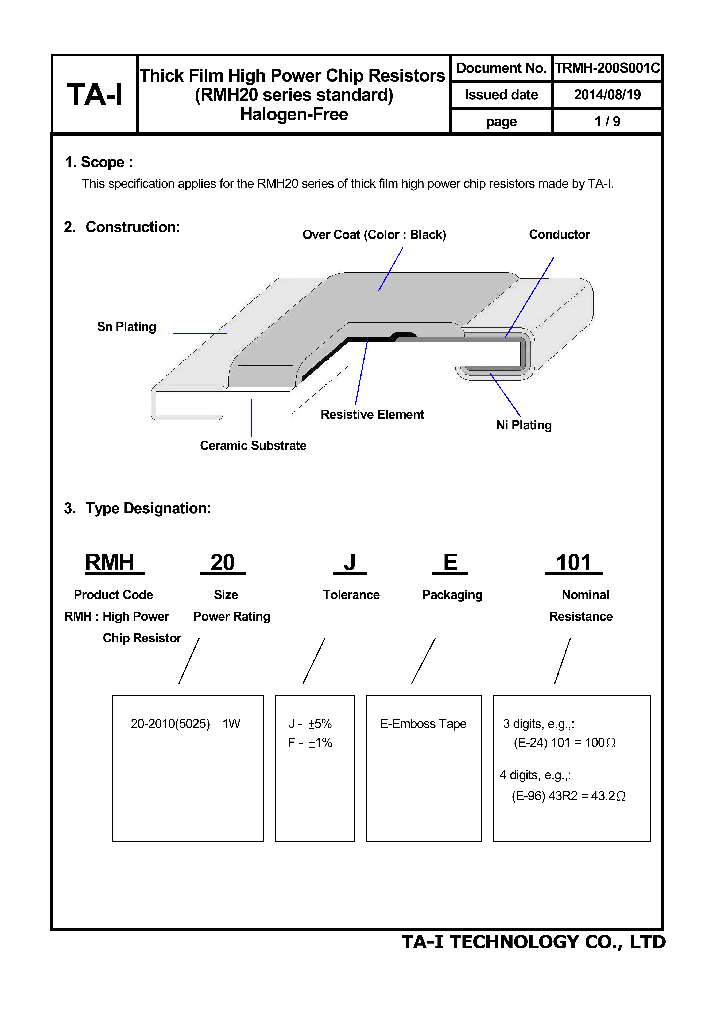 RMH20JE101_8625276.PDF Datasheet