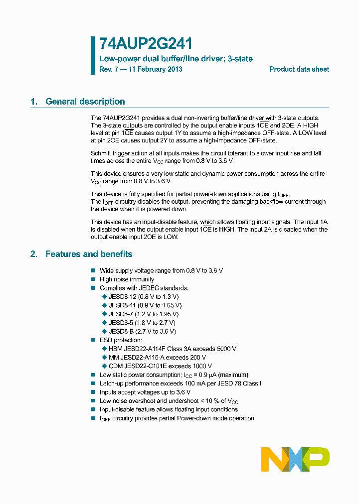 74AUP2G241GN_8625225.PDF Datasheet