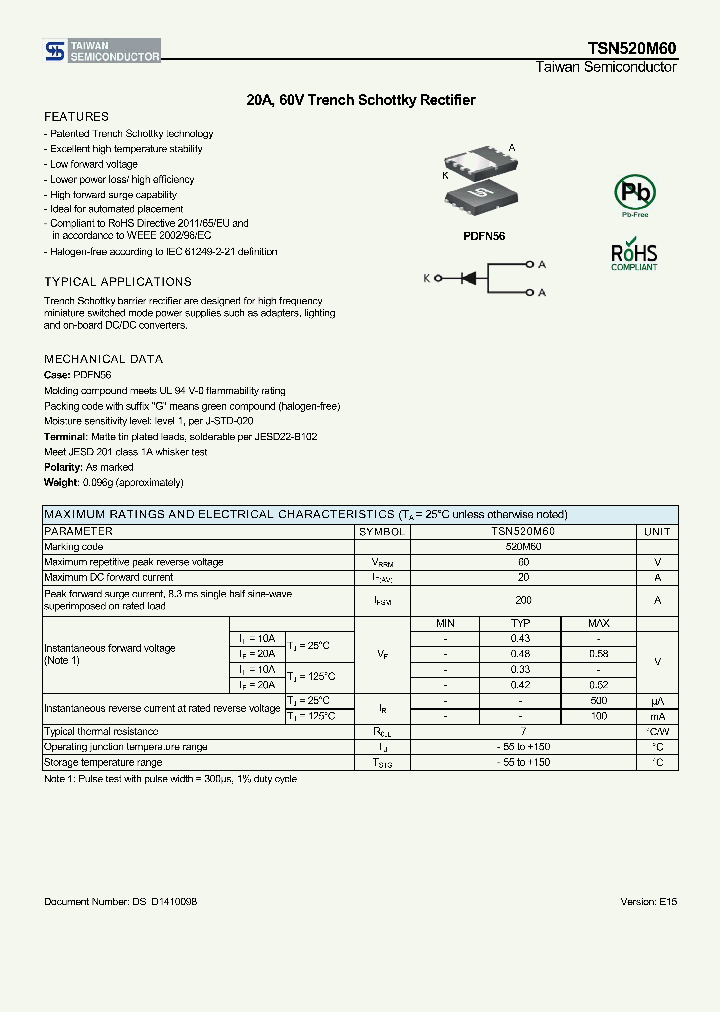 TSN520M60_8644985.PDF Datasheet