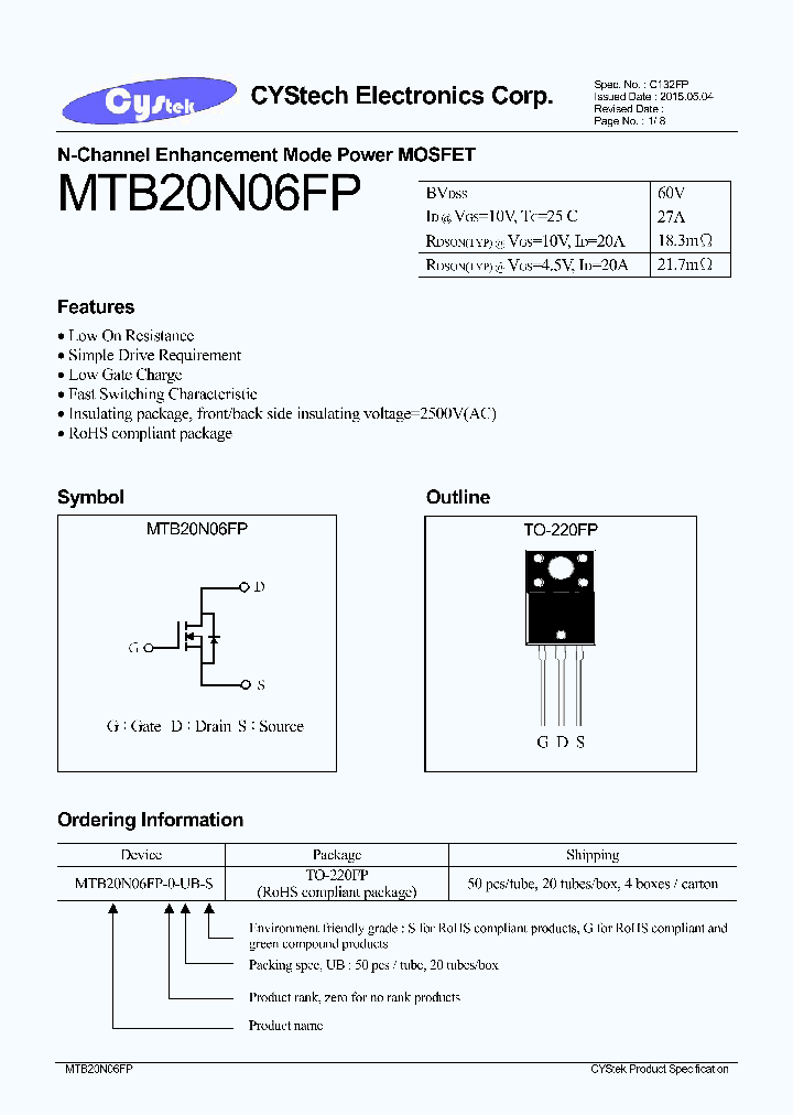 MTB20N06FP_8648490.PDF Datasheet