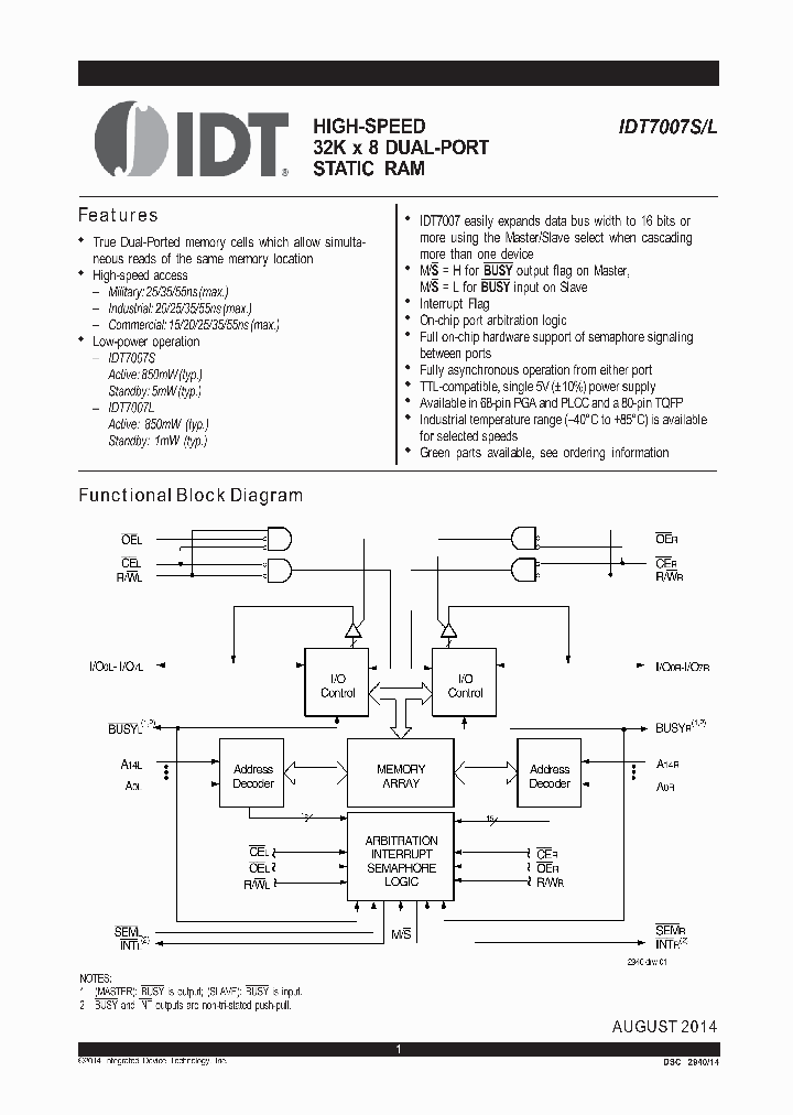 7007S20PFGI8_8651376.PDF Datasheet