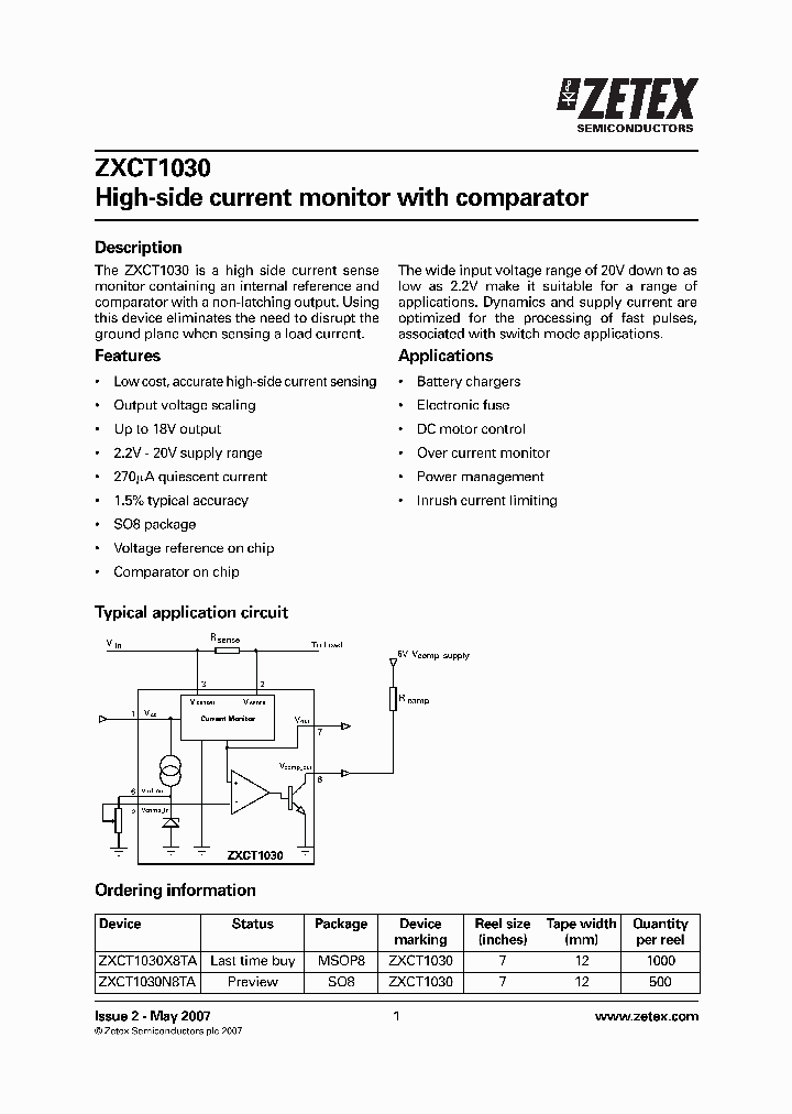 ZXCT1030-07_8652282.PDF Datasheet