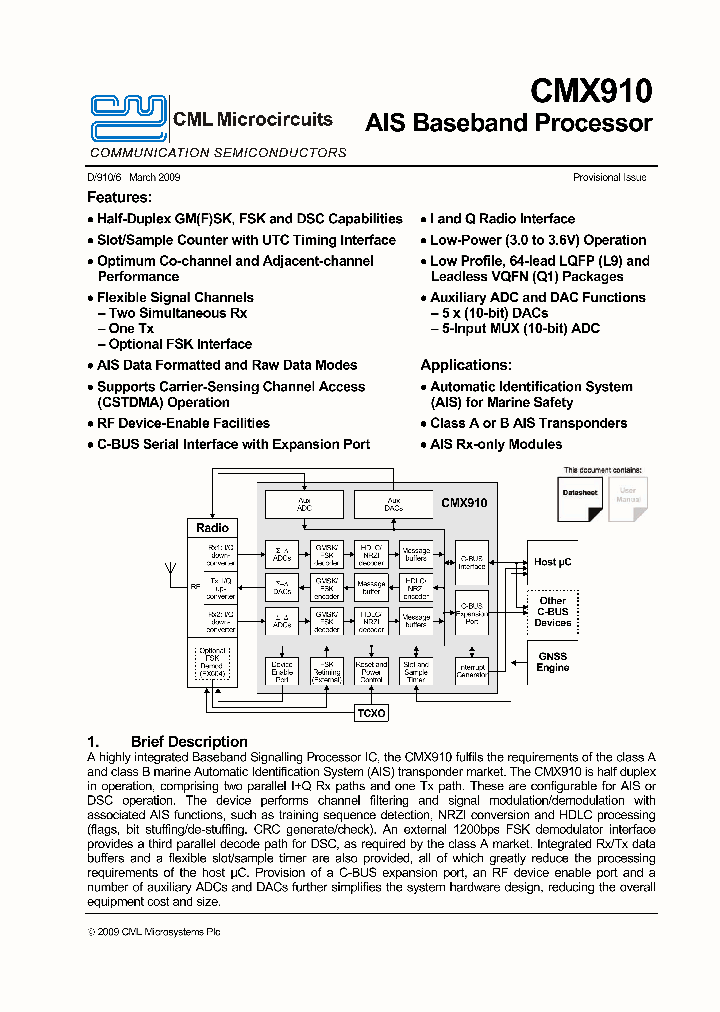 CMX910_8662377.PDF Datasheet