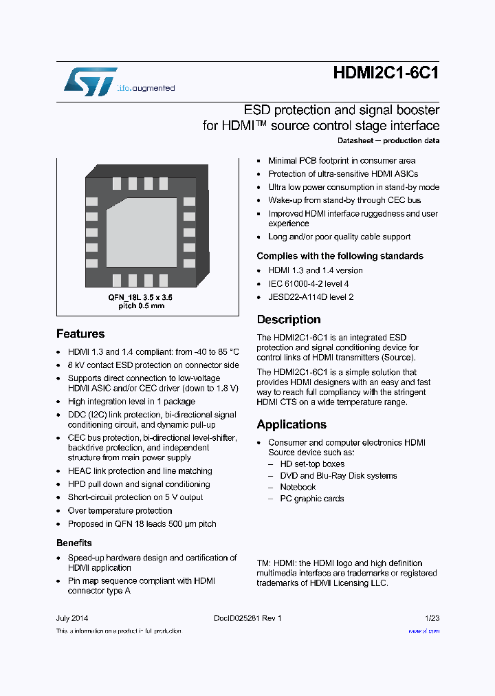 HDMI2C1-6C1_8664635.PDF Datasheet