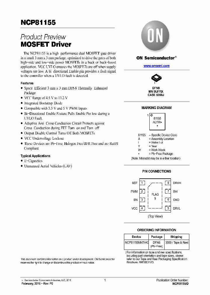 NCP81155_8665364.PDF Datasheet