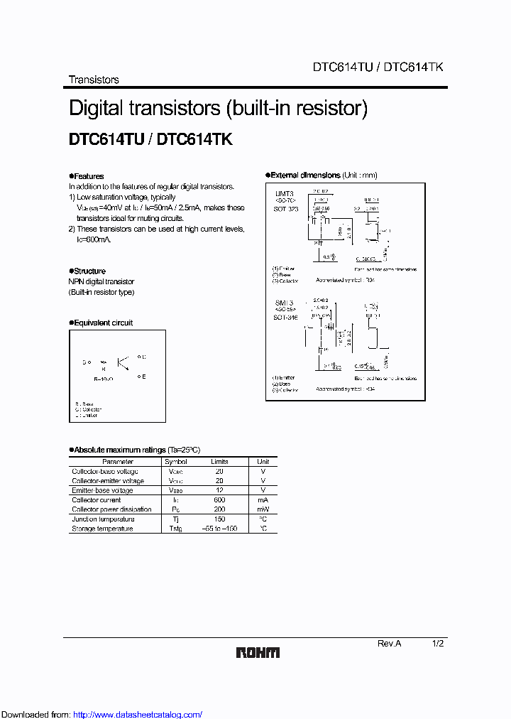 DTC614TUT106_8665806.PDF Datasheet