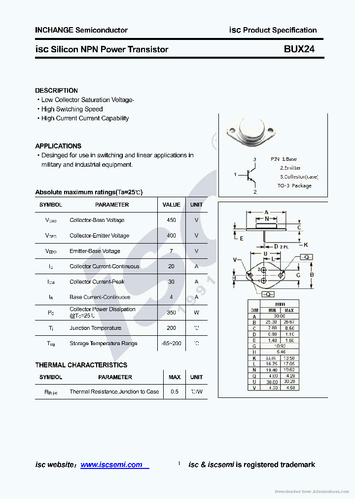 BUX24_8670191.PDF Datasheet