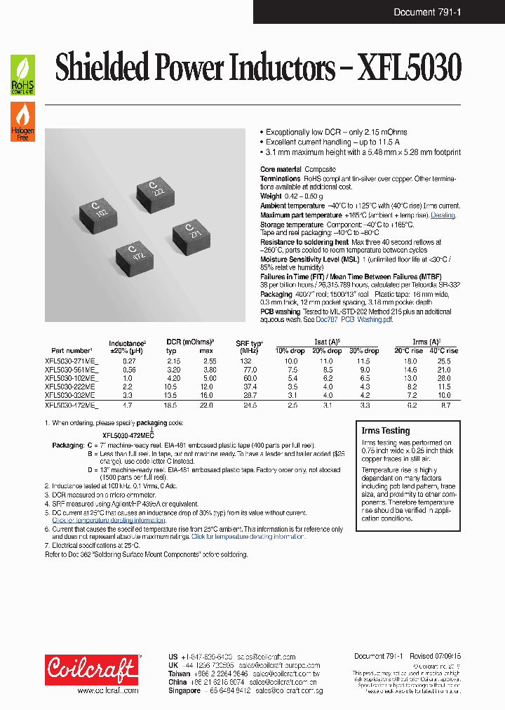 XFL5030-102ME-_8677245.PDF Datasheet