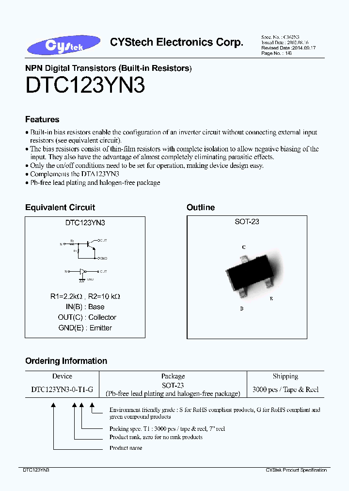 DTC123YN3-0-T1-G_8680863.PDF Datasheet