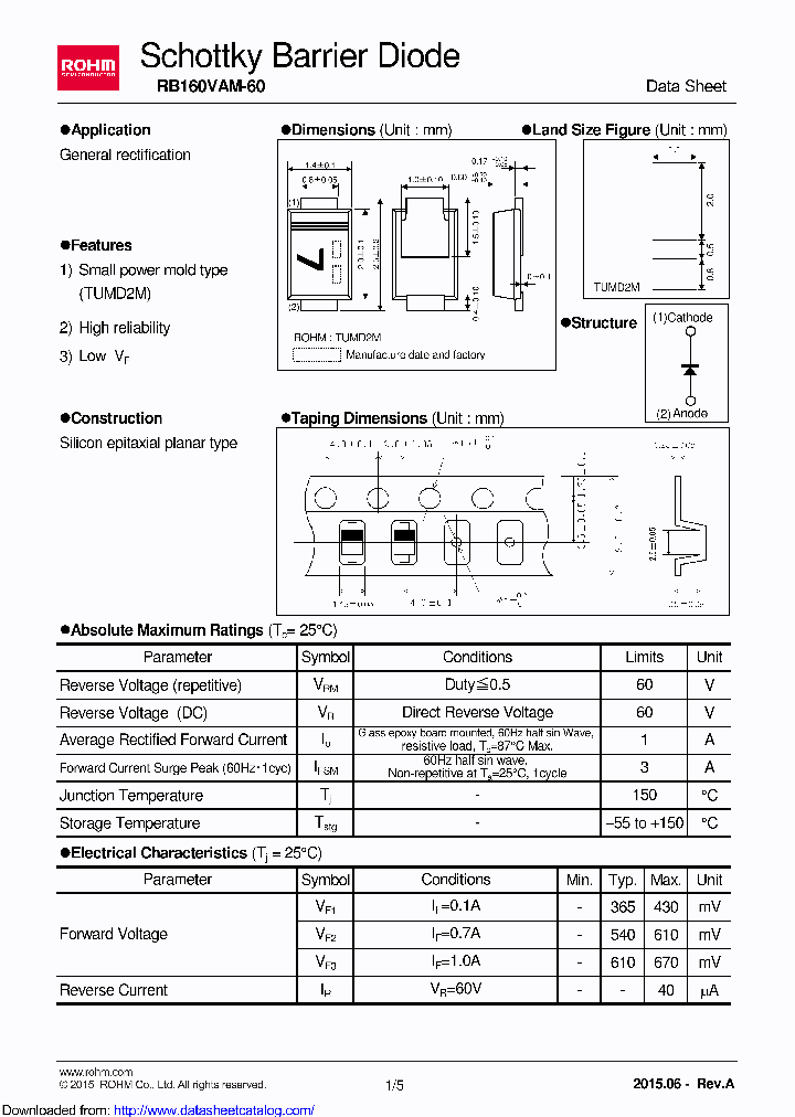 RB160VAM-60_8684291.PDF Datasheet
