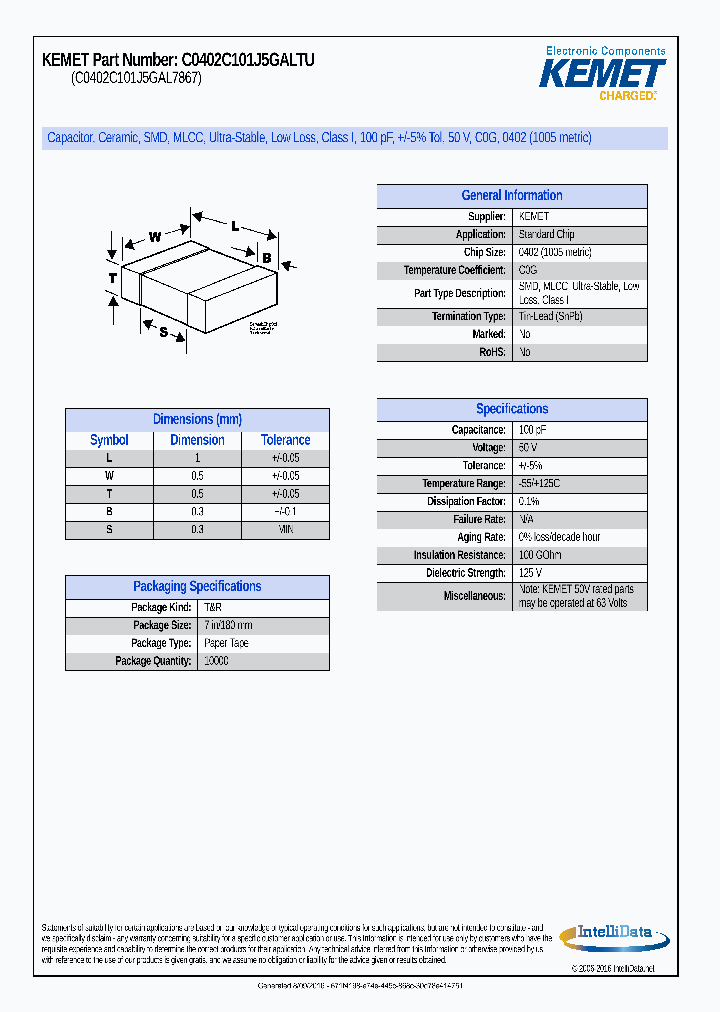 C0402C101J5GALTU_8692760.PDF Datasheet